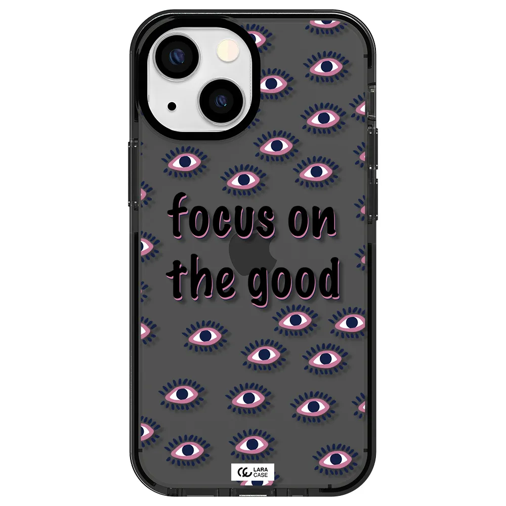 Focus On The Good Apple iPhone 13 mini impact Smoke Black Case