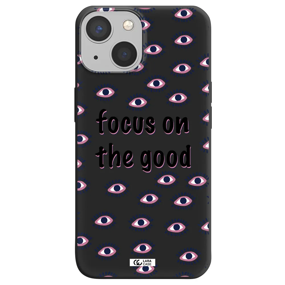 Focus On The Good Apple iPhone 13 mini Silicone black Case