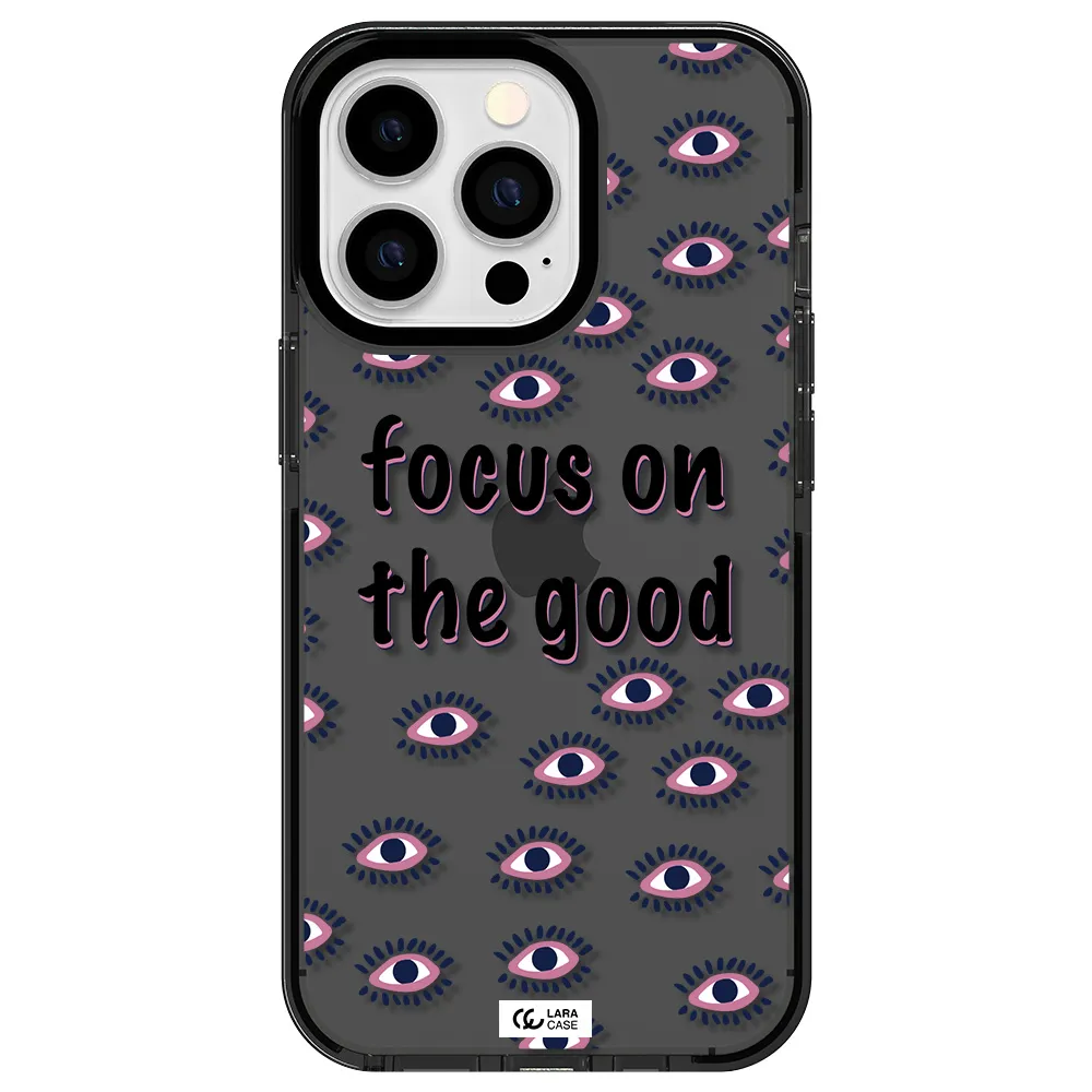 Focus On The Good Apple iPhone 13 Pro impact Smoke Black Case