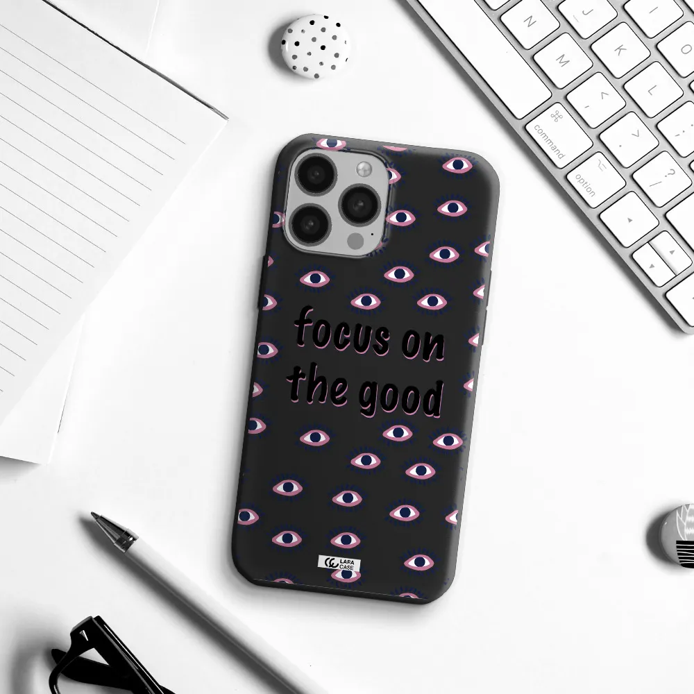 Focus On The Good Apple iPhone 13 Pro Silicone black Case