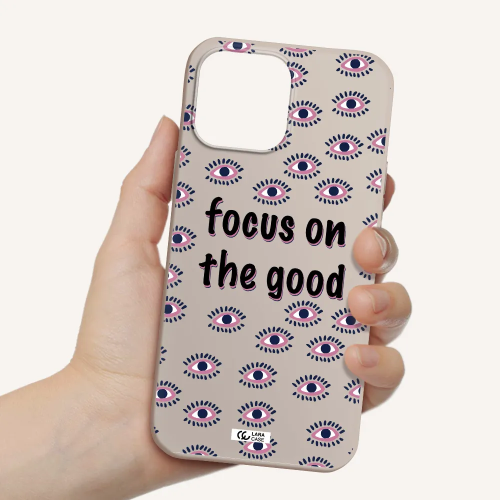Focus On The Good Apple iPhone 13 Pro Silicone Stone Case