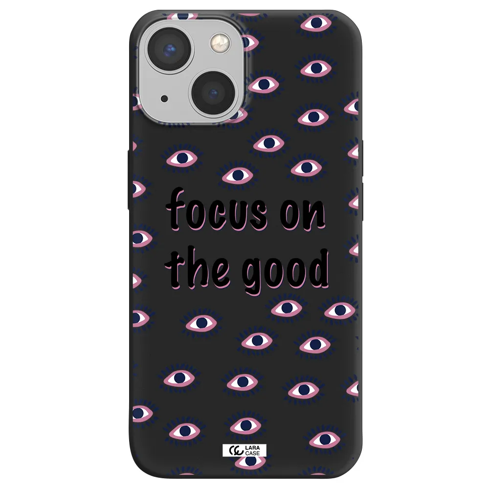 Focus On The Good Apple iPhone 13 Silicone black Case