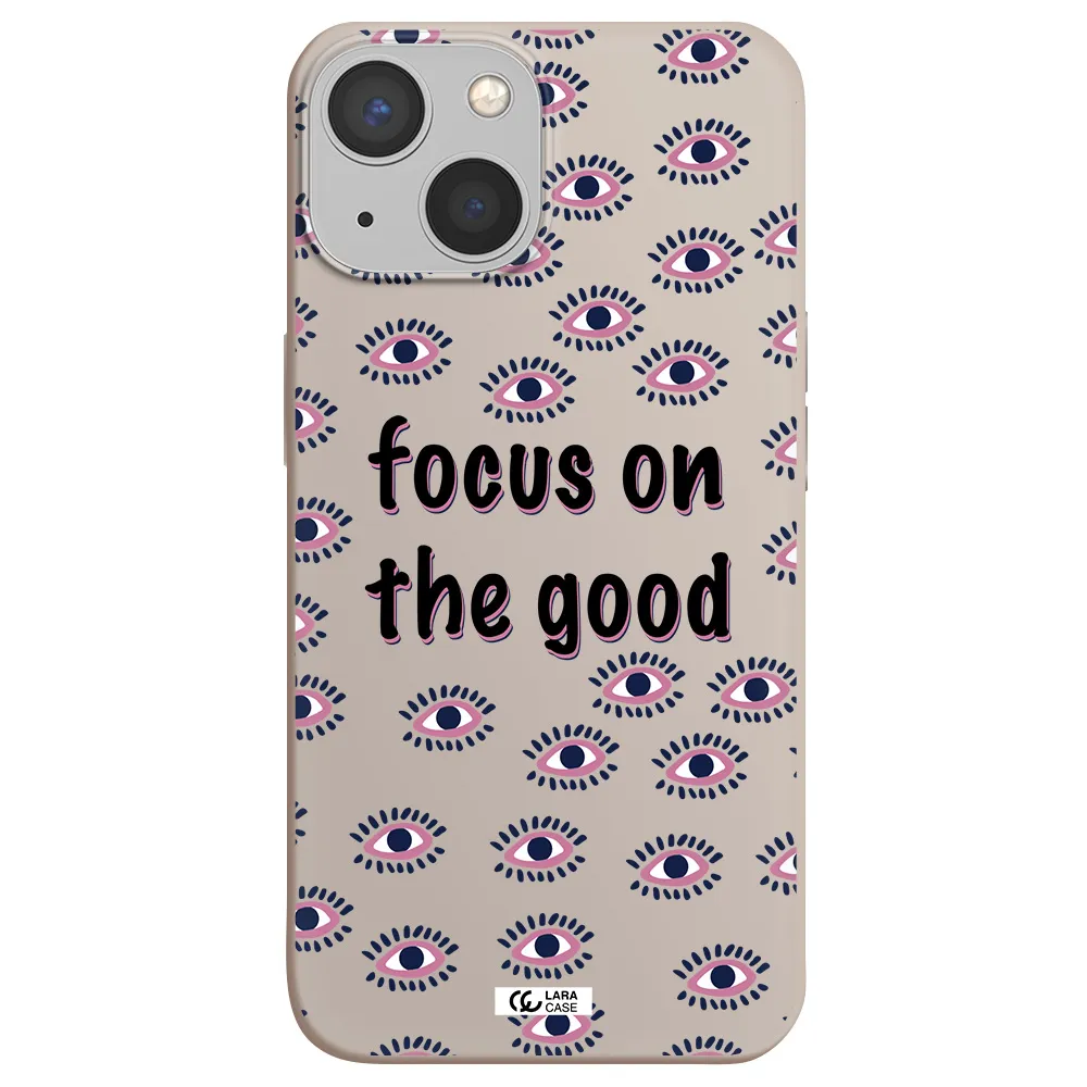 Focus On The Good Apple iPhone 13 Silicone Stone Case
