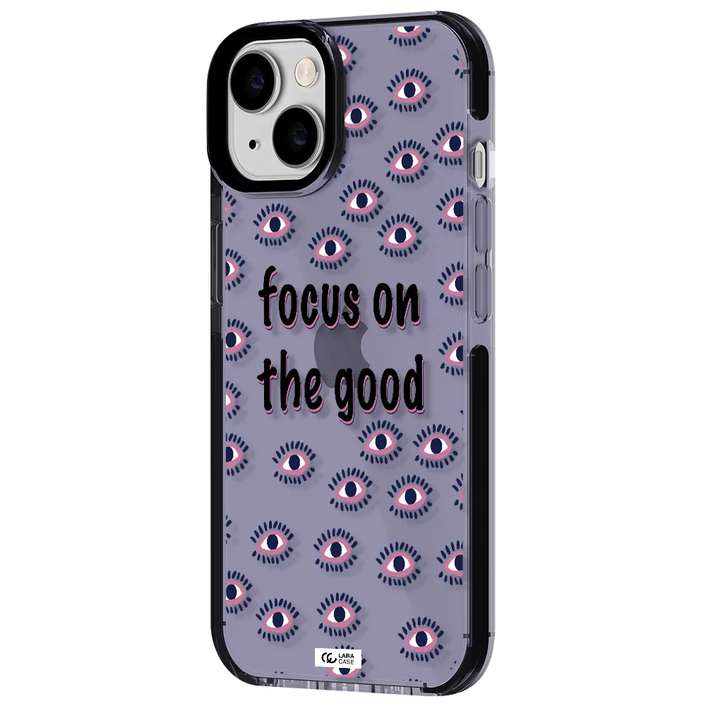 Focus On The Good Apple iPhone 14 impact Lilac Case