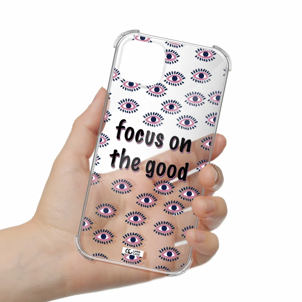 Focus On The Good Apple iPhone 14 plus Clear PC Case