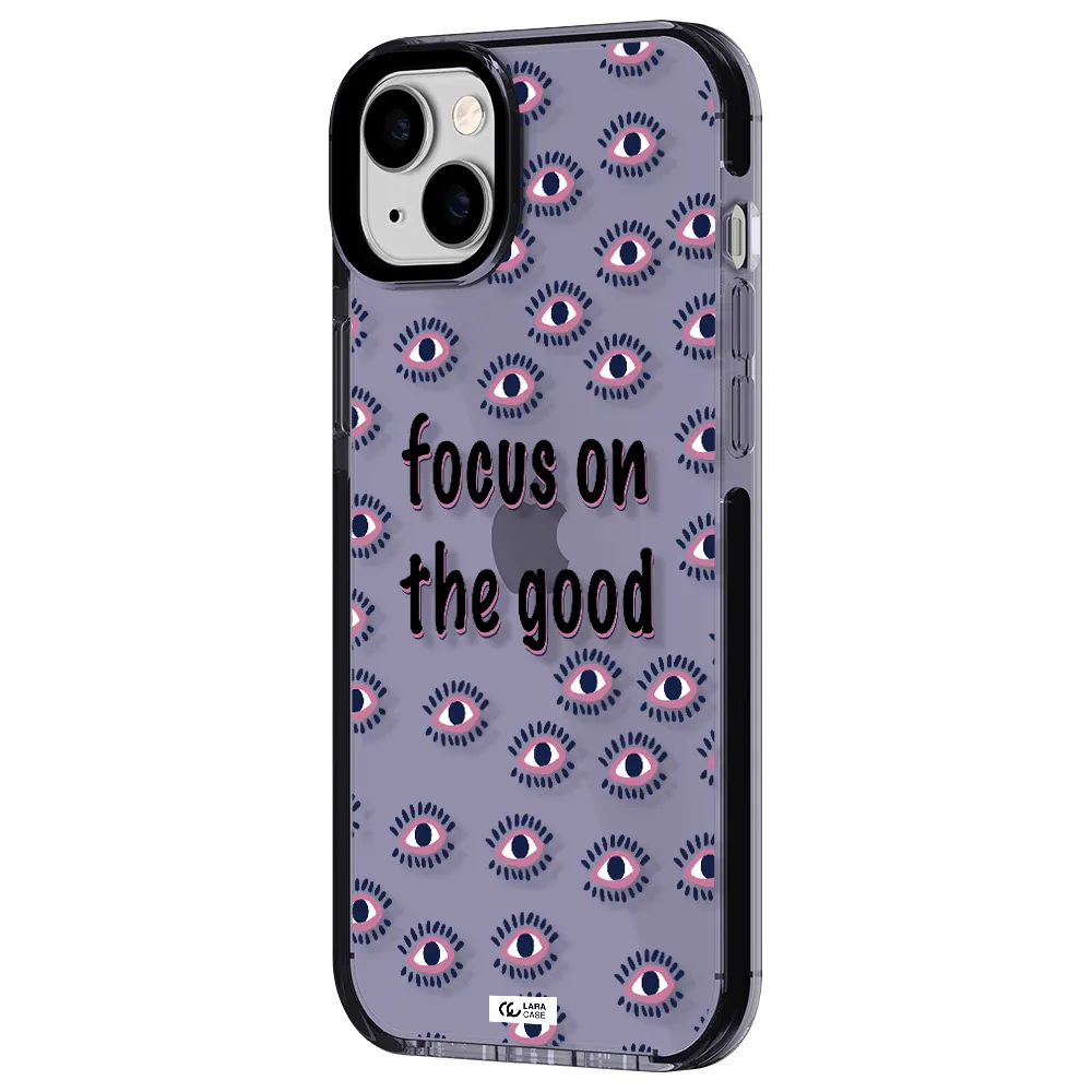 Focus On The Good Apple iPhone 14 plus impact Lilac Case