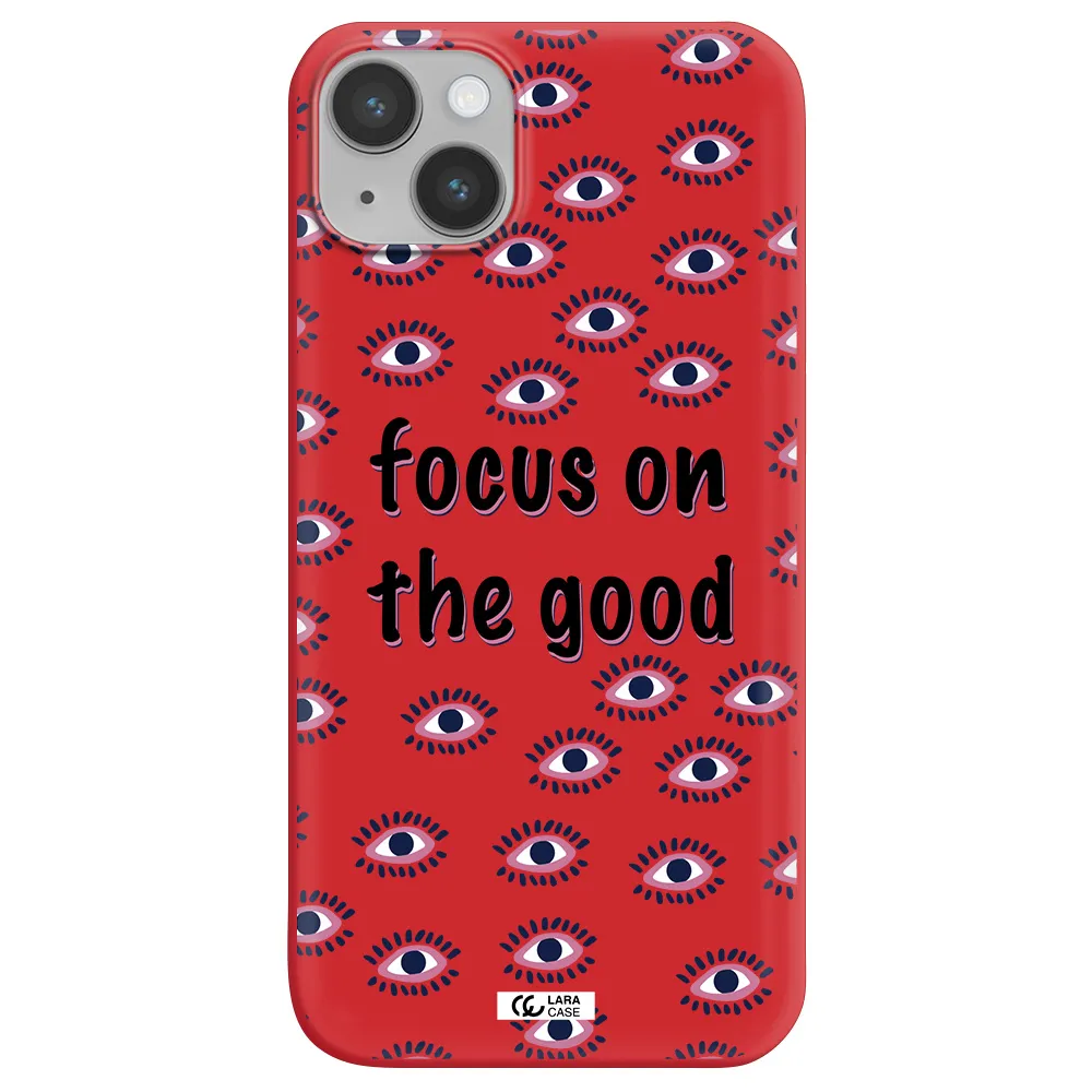 Focus On The Good Apple iPhone 14 plus Silicone Imperial Red Case