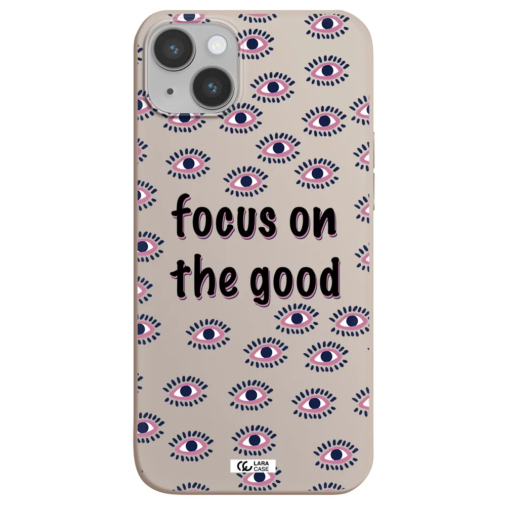 Focus On The Good Apple iPhone 14 plus Silicone Stone Case