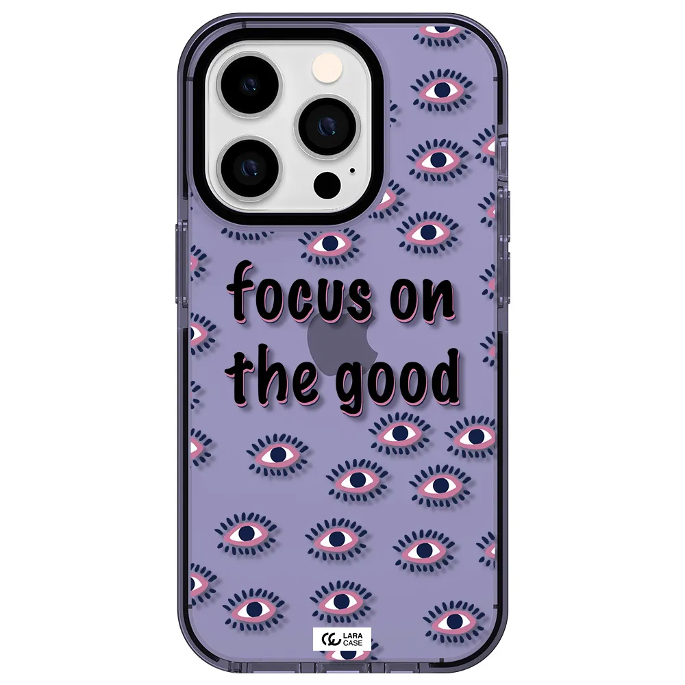 Focus On The Good Apple iPhone 14 pro impact Lilac Case