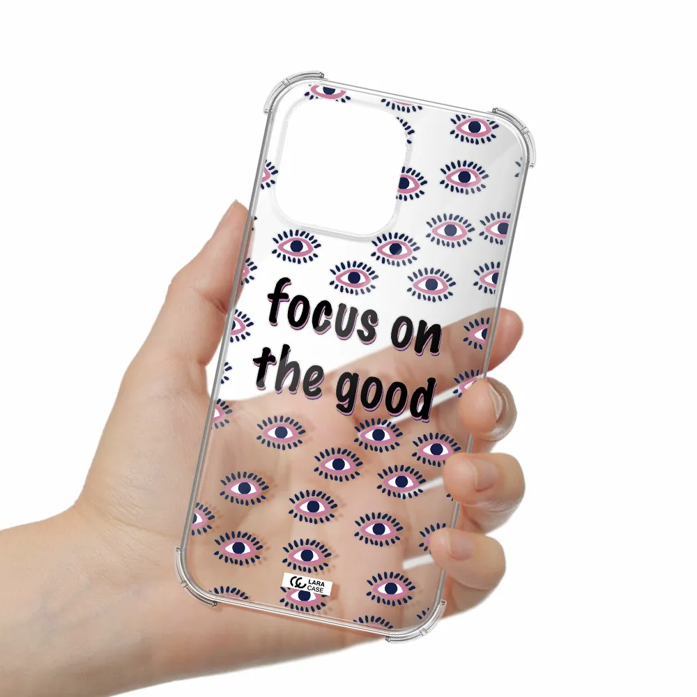 Focus On The Good Apple iPhone 14 pro max Clear PC Case