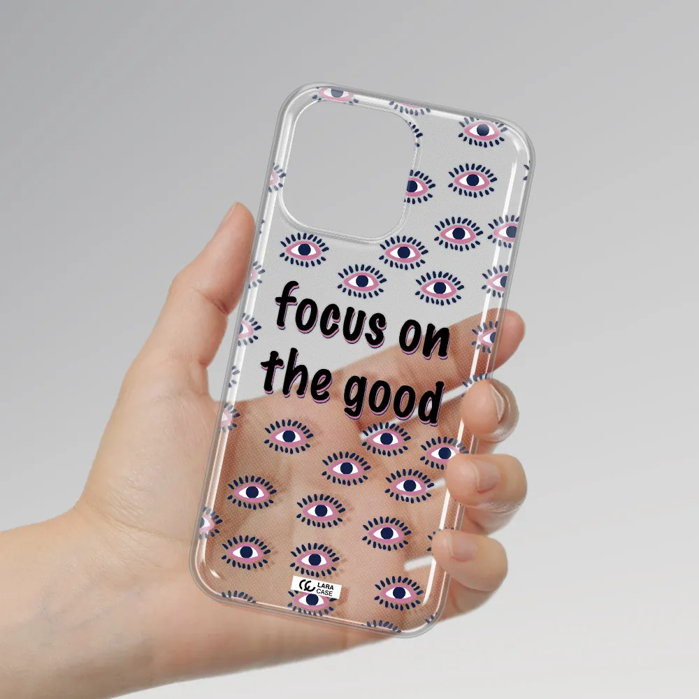 Focus On The Good Apple iPhone 14 pro max Clear TPU Case