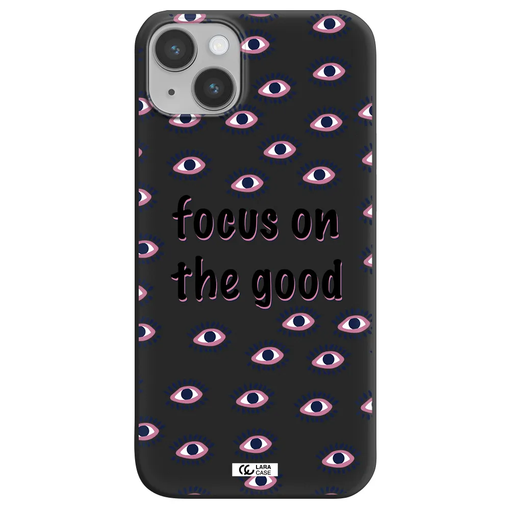 Focus On The Good Apple iPhone 14 Silicone black Case