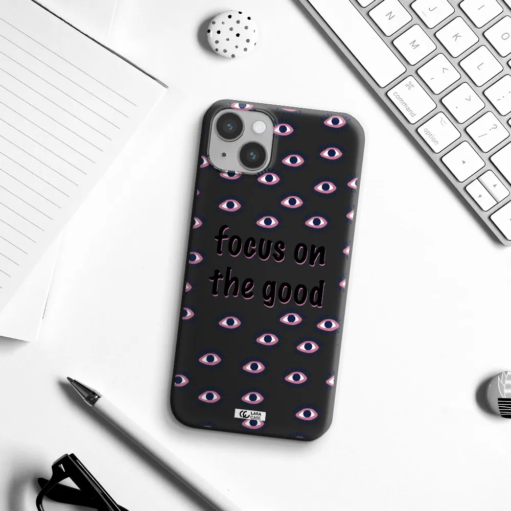 Focus On The Good Apple iPhone 14 Silicone black Case