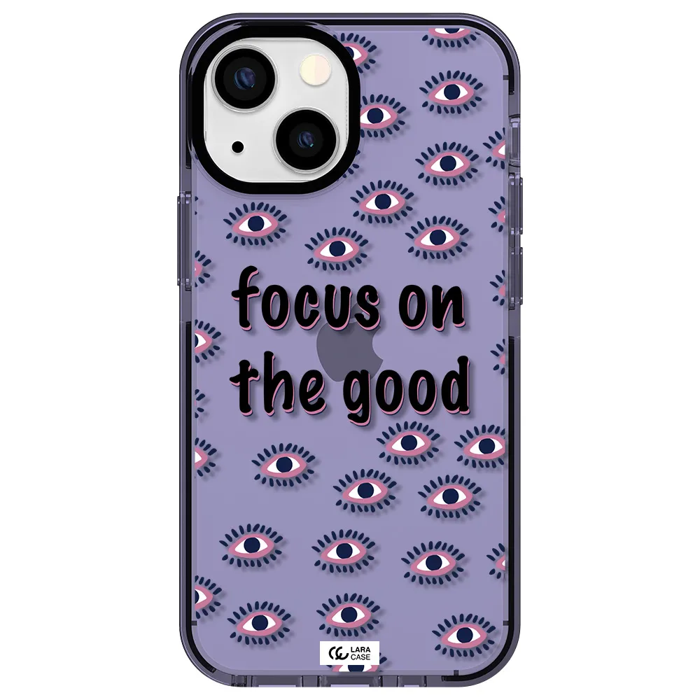 Focus On The Good Apple iPhone 15 impact Lilac Case
