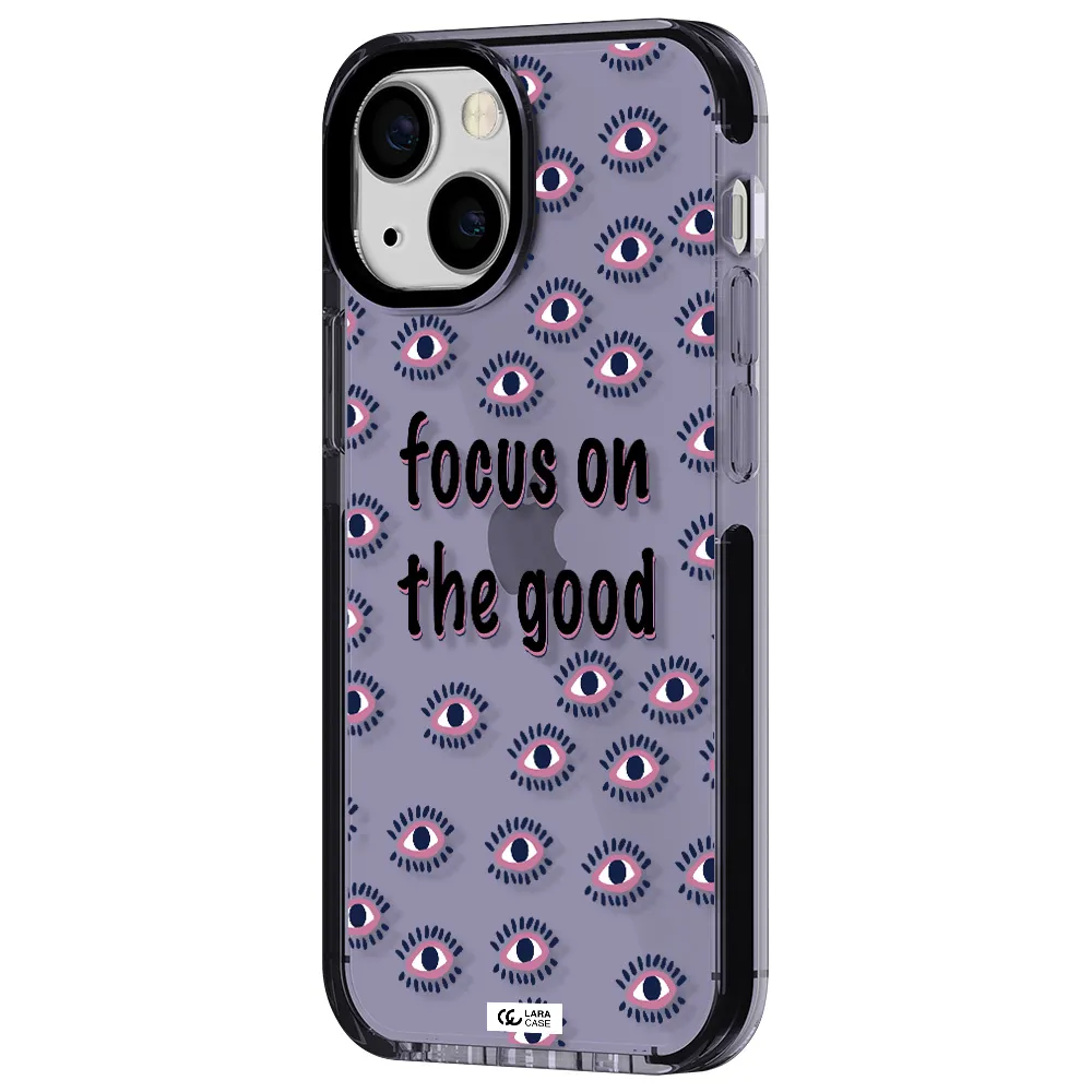 Focus On The Good Apple iPhone 15 impact Lilac Case