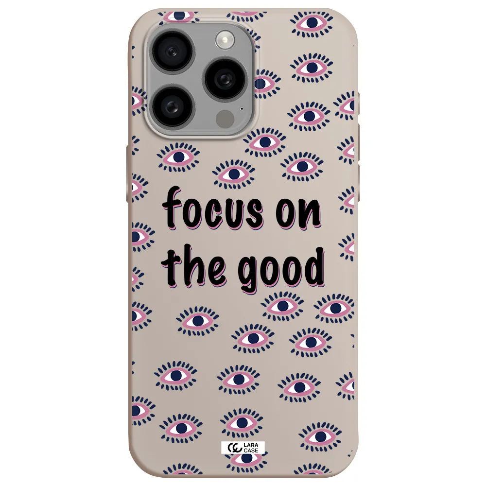 Focus On The Good Apple Iphone 15 Pro max Silicone Stone Case