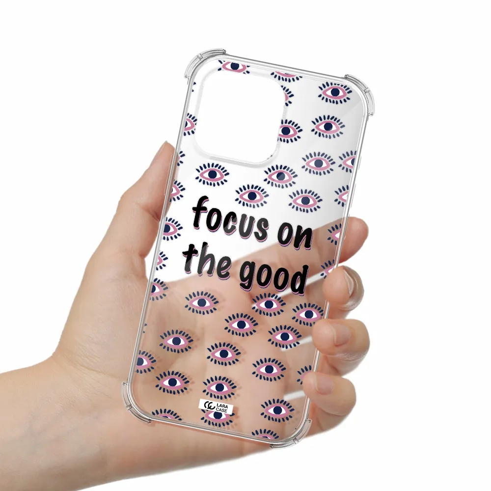 Focus On The Good Apple Iphone 16 Pro Max Clear Pc Case