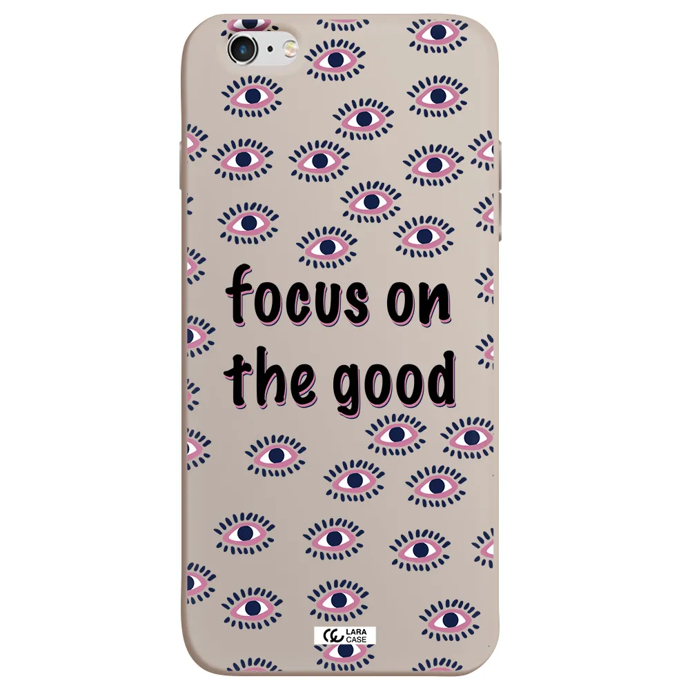 Focus On The Good Apple iPhone 6 plus Silicone Stone Case