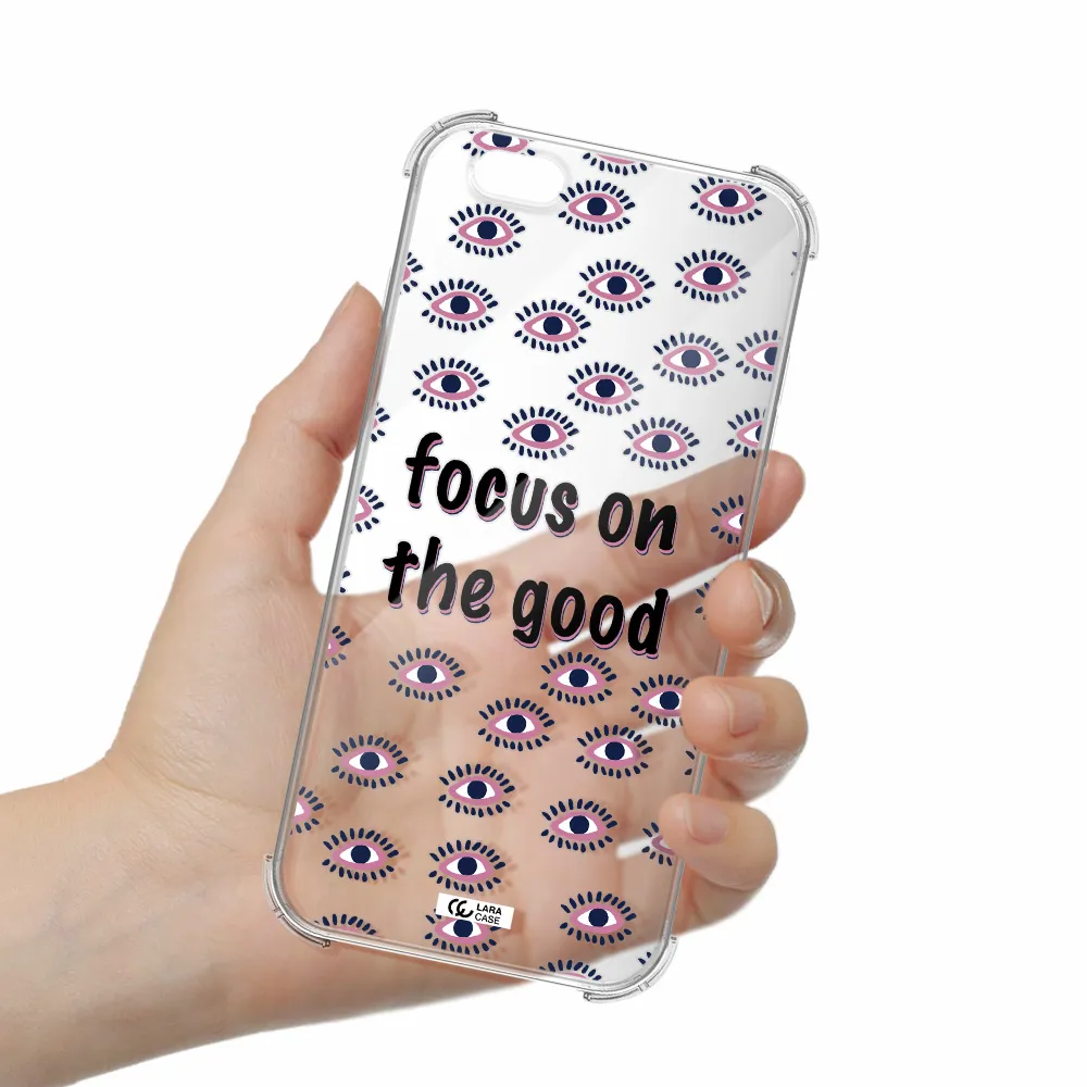 Focus On The Good Apple iPhone 6 s plus Clear PC Case