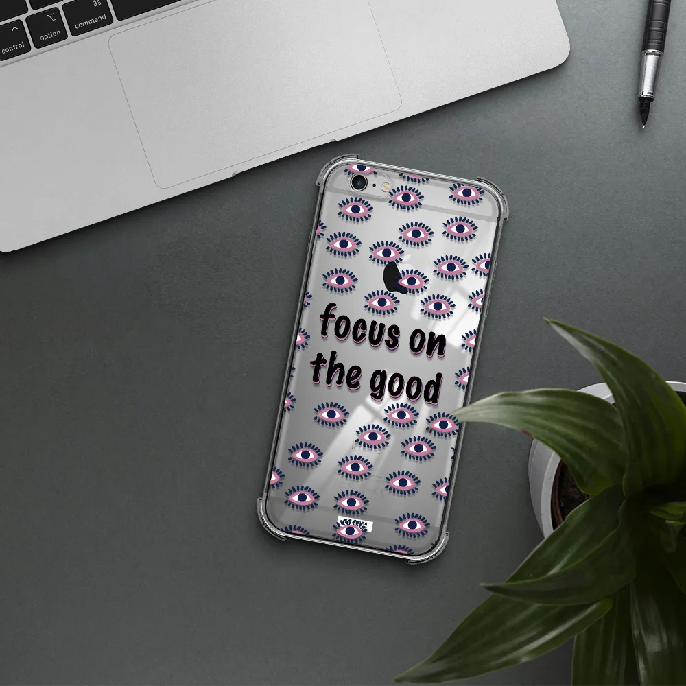Focus On The Good Apple iPhone 6 s plus Clear PC Case