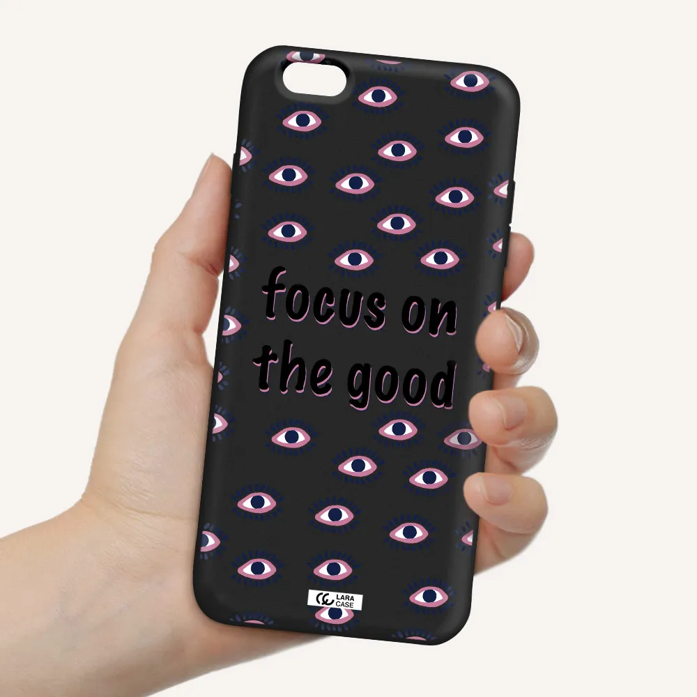 Focus On The Good Apple iPhone 6 s plus Silicone black Case
