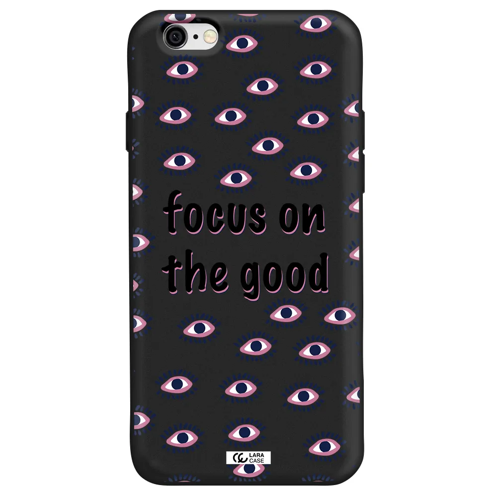 Focus On The Good Apple iPhone 6 Silicone black Case