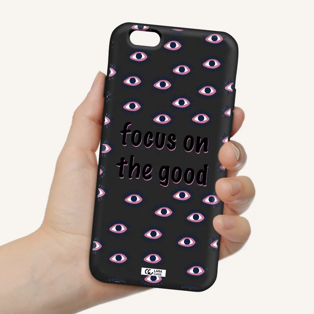 Focus On The Good Apple iPhone 6 Silicone black Case