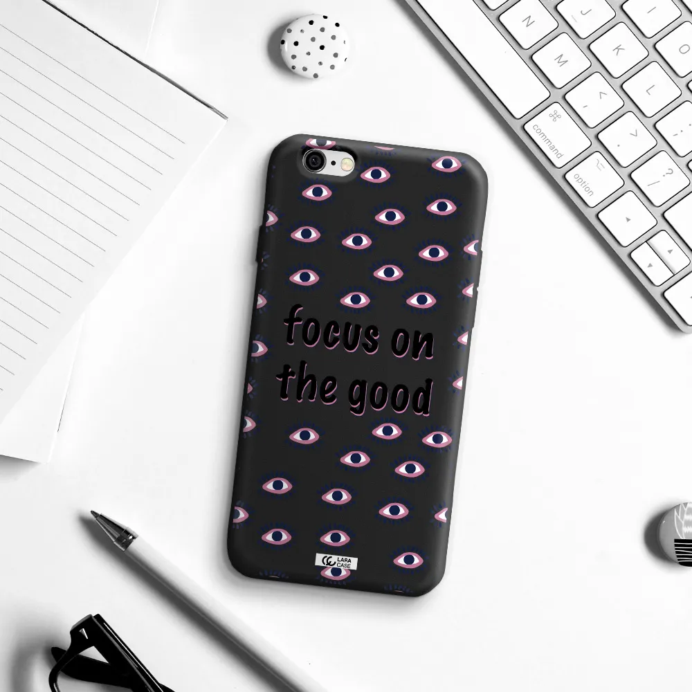 Focus On The Good Apple iPhone 6 Silicone black Case
