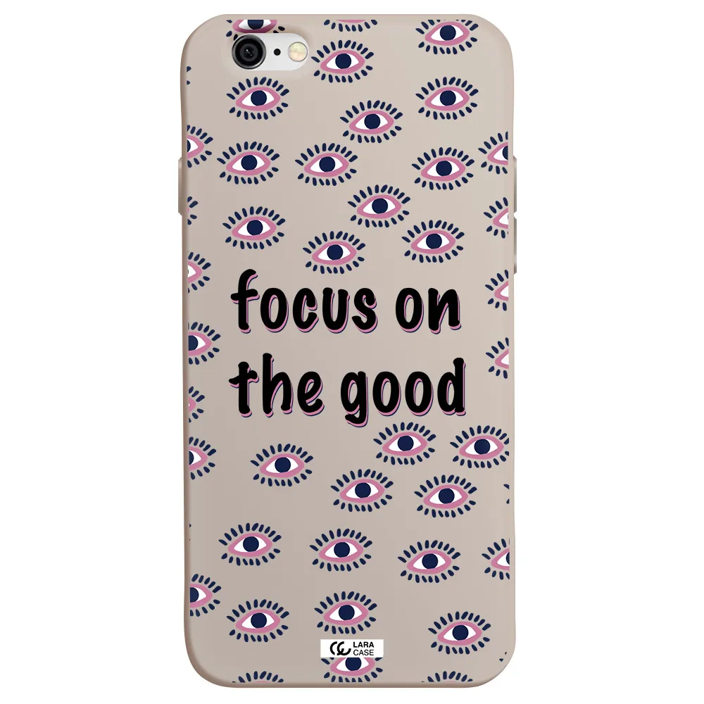 Focus On The Good Apple iPhone 6 Silicone Stone Case