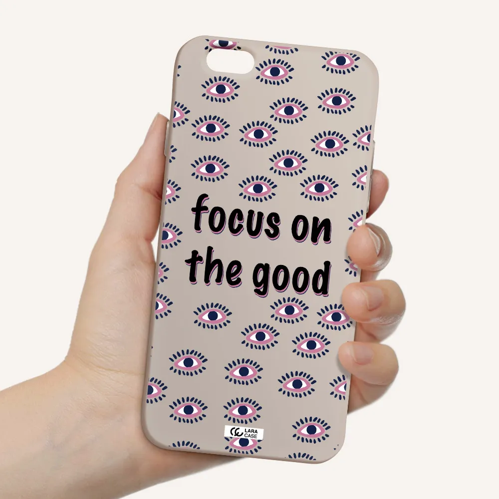 Focus On The Good Apple iPhone 6 Silicone Stone Case