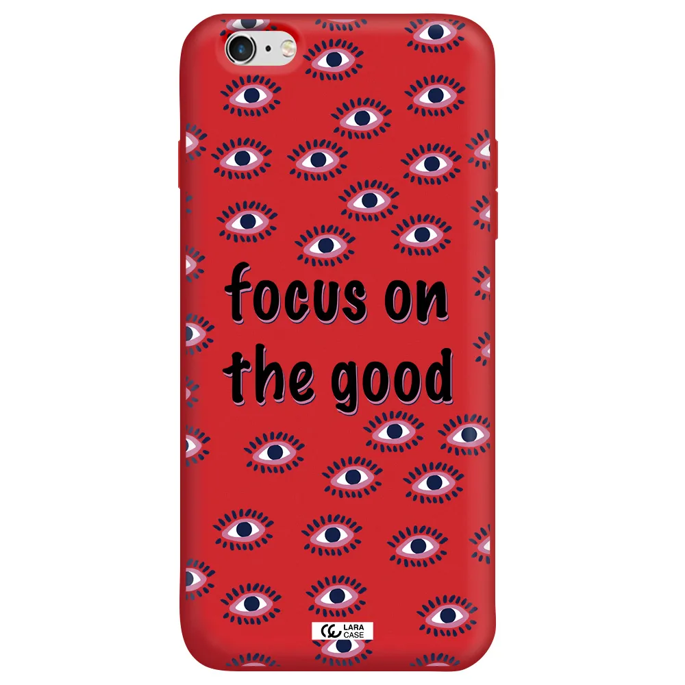 Focus On The Good Apple iPhone 6S Silicone Imperial Red Case