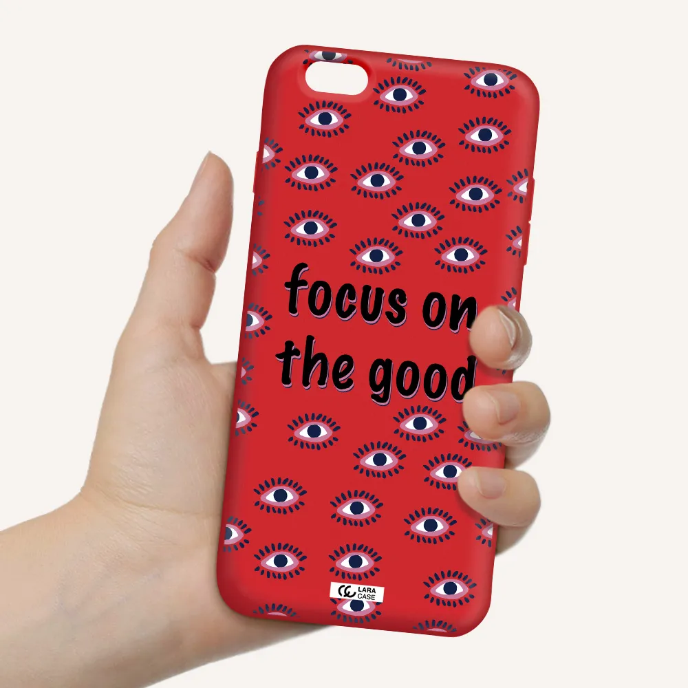 Focus On The Good Apple iPhone 6S Silicone Imperial Red Case
