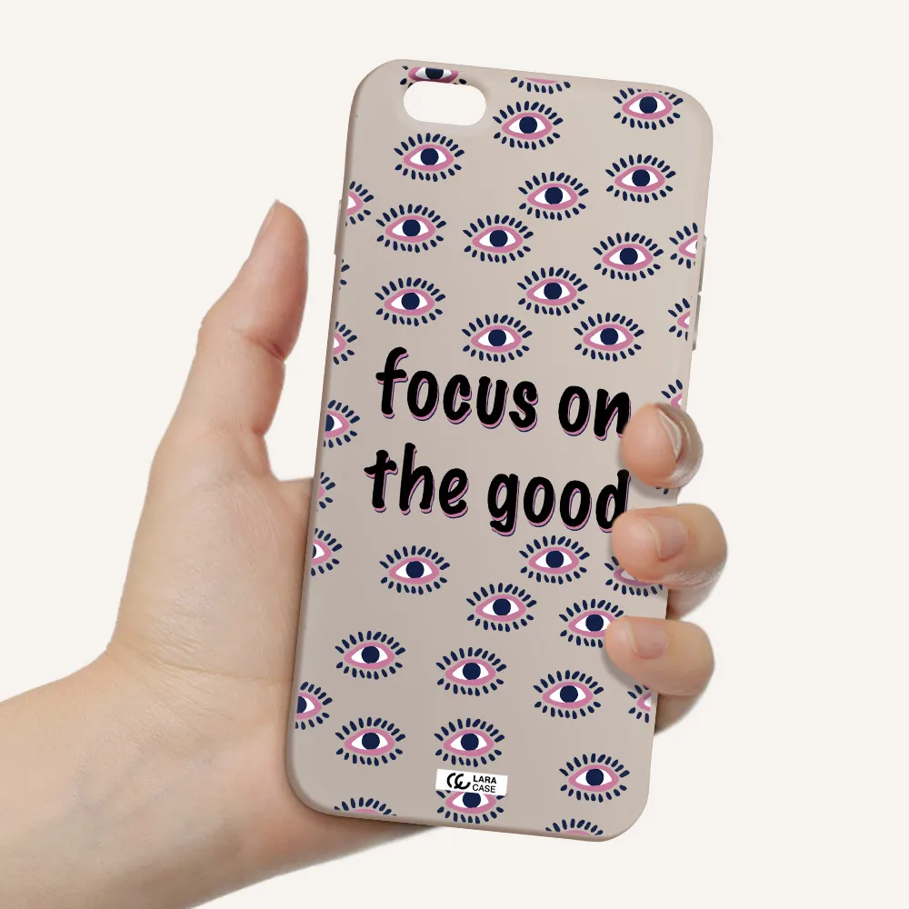 Focus On The Good Apple iPhone 6S Silicone Stone Case