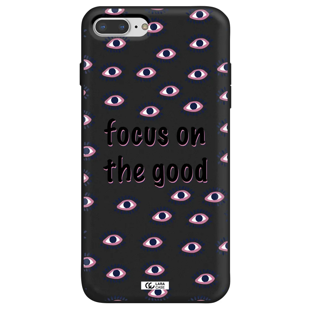 Focus On The Good Apple iPhone 7 plus Silicone black Case