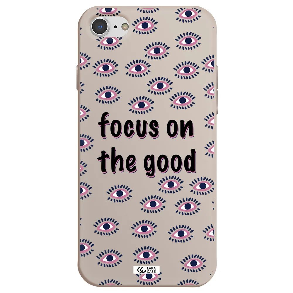 Focus On The Good Apple iPhone 7 Silicone Stone Case