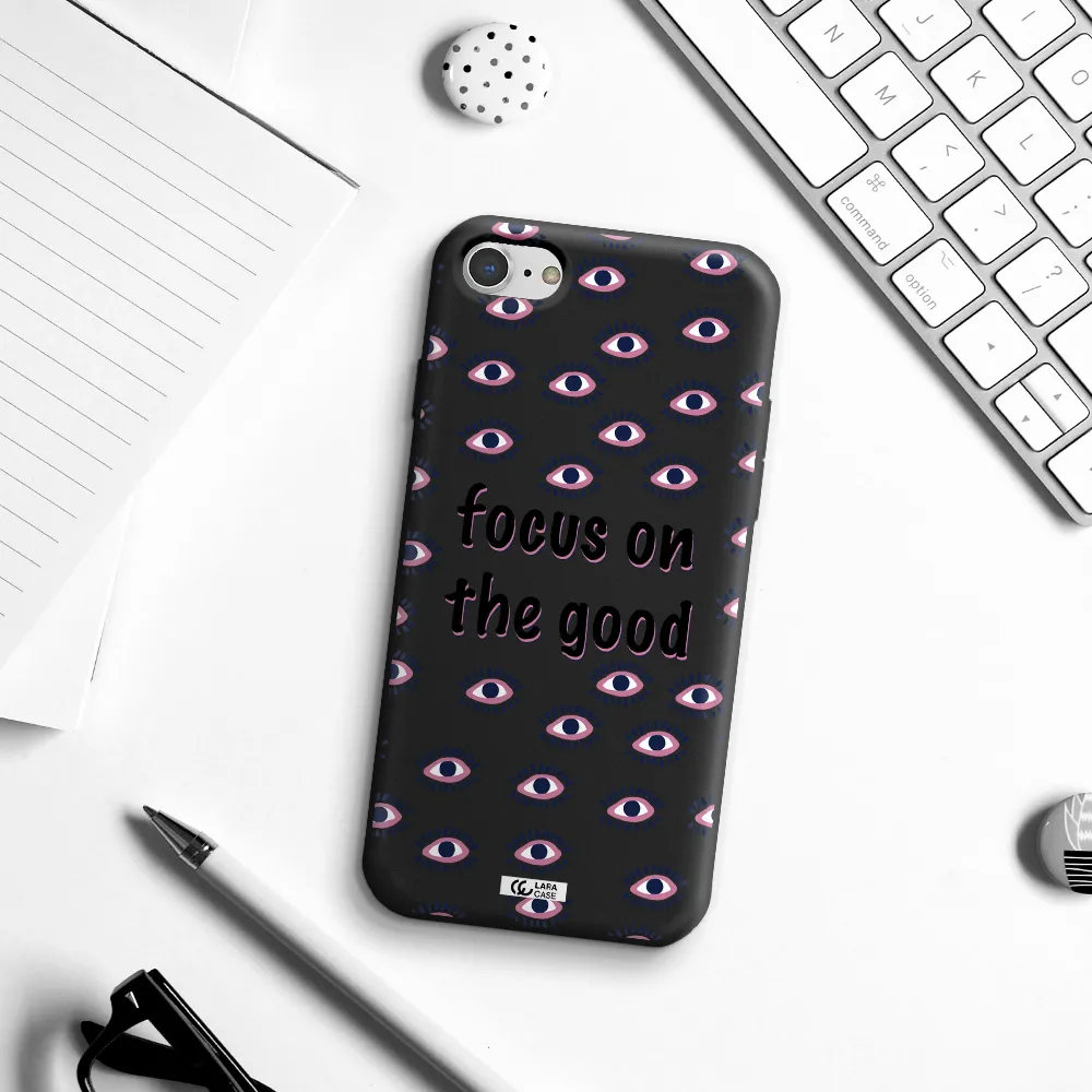 Focus On The Good Apple iPhone 8 Silicone black Case