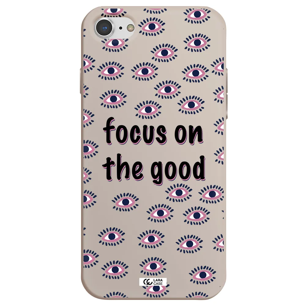 Focus On The Good Apple iPhone 8 Silicone Stone Case