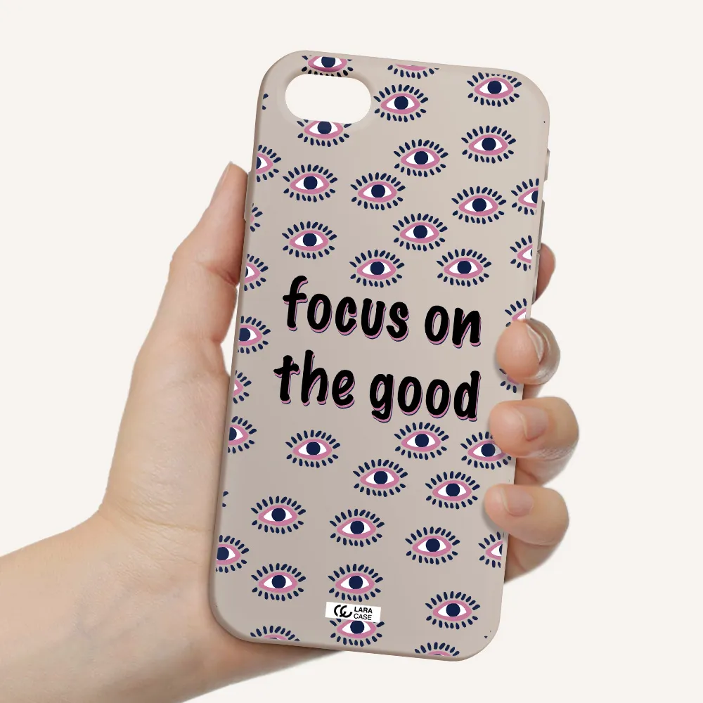 Focus On The Good Apple iPhone se 2020 Silicone Stone Case