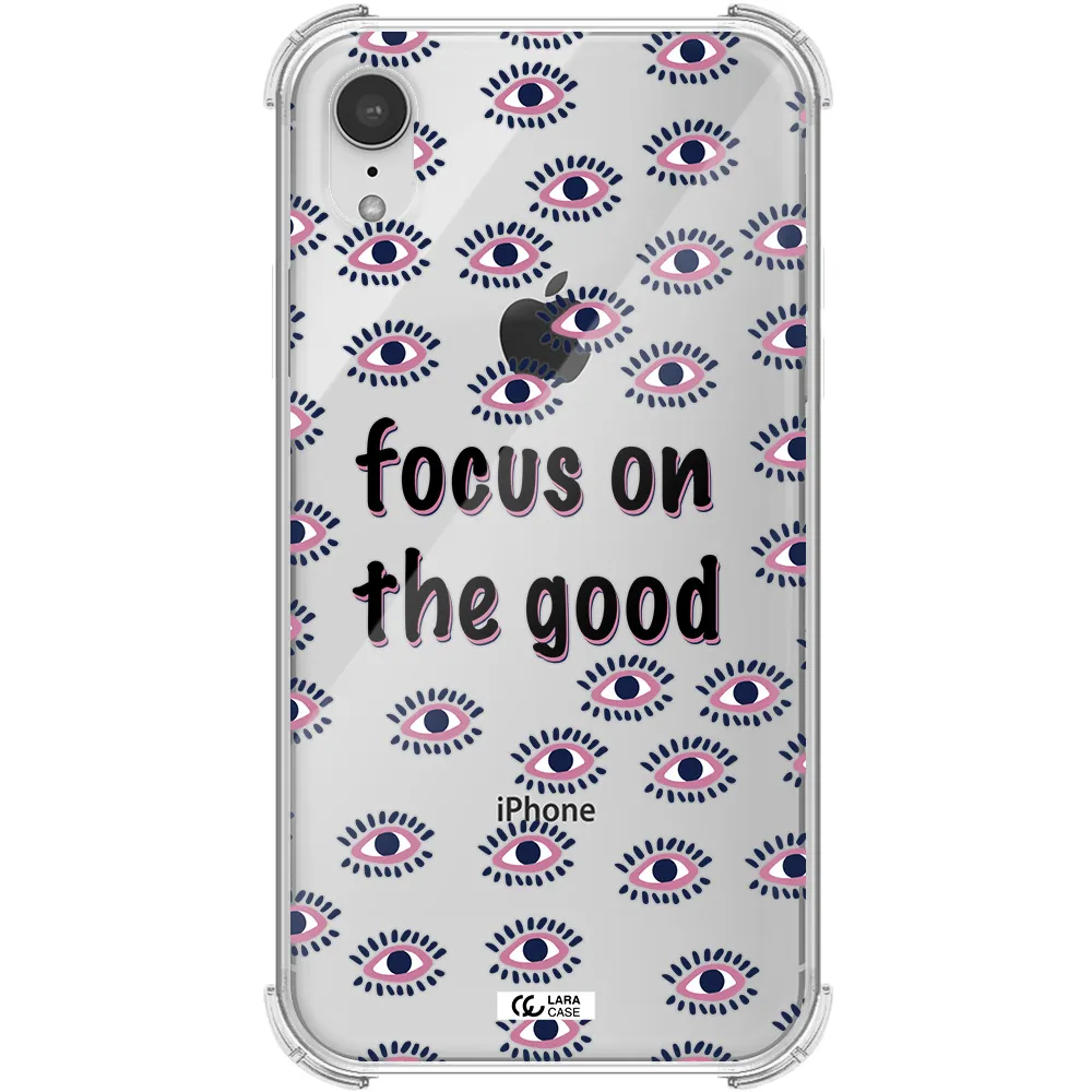 Focus On The Good Apple iPhone XR Clear PC Case