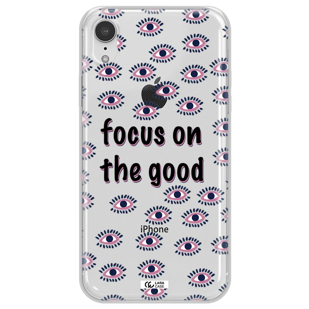 Focus On The Good Apple iPhone XR Clear TPU Case