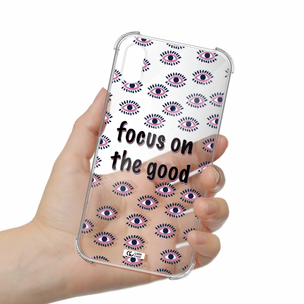 Focus On The Good Apple iPhone XS Clear PC Case