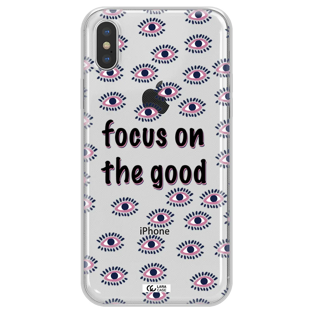 Focus On The Good Apple iPhone XS Clear TPU Case