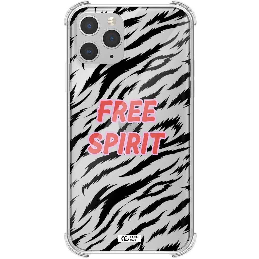 Free Spirit Apple iPhone 11 pro Clear PC Case