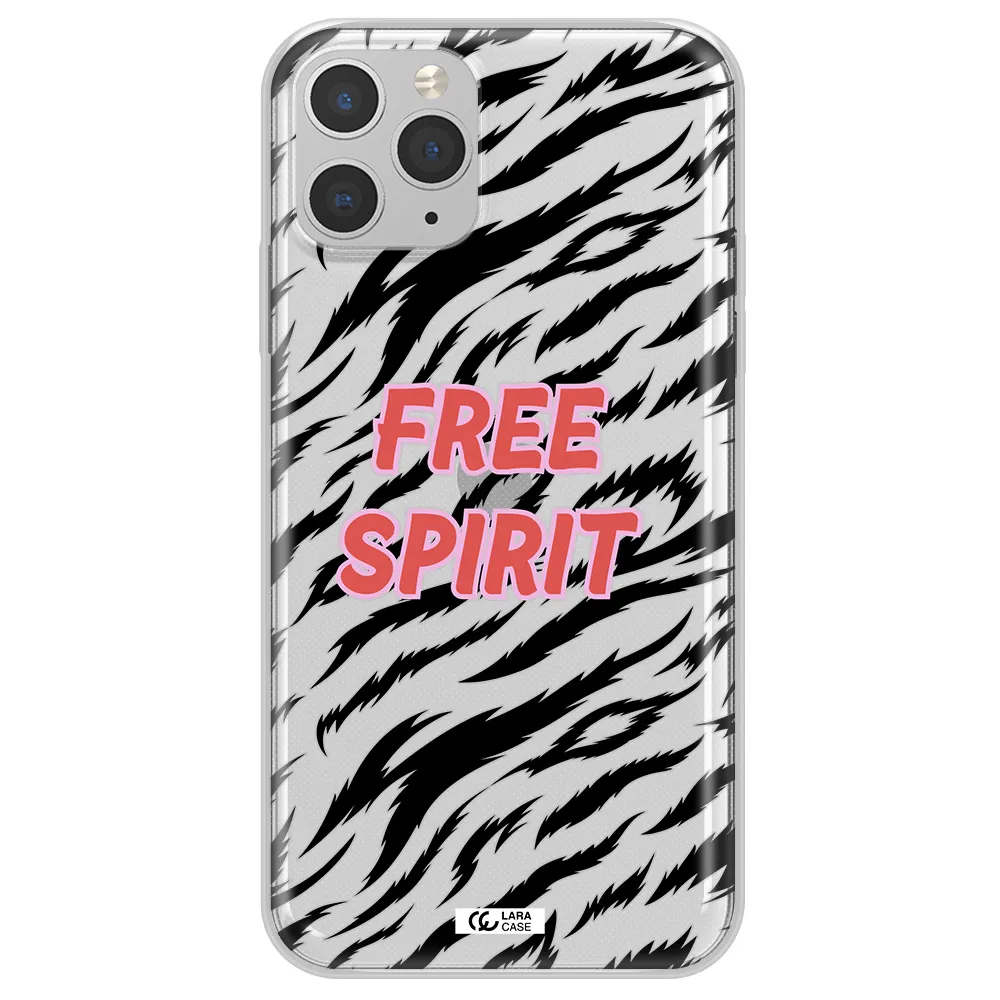 Free Spirit Apple iPhone 11 pro Clear TPU Case