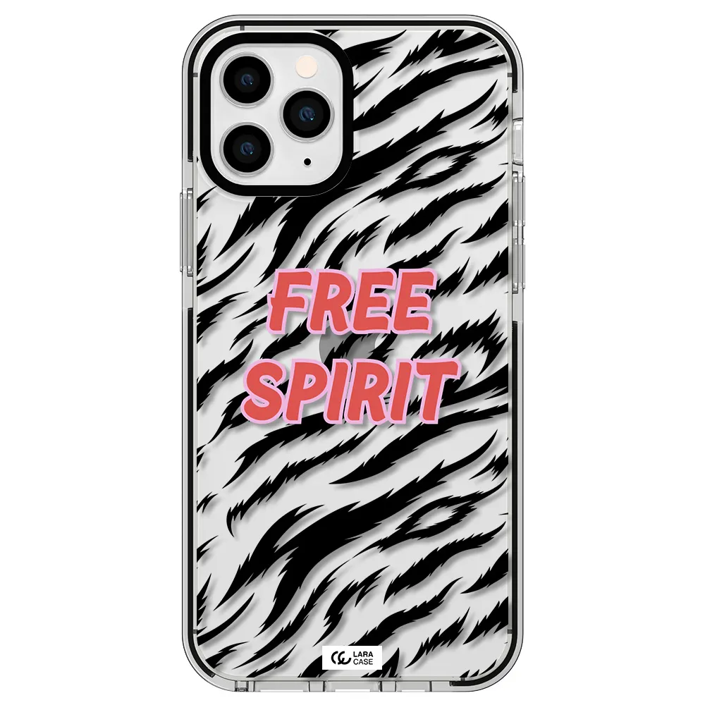 Free Spirit Apple iPhone 11 pro max impact black border Case