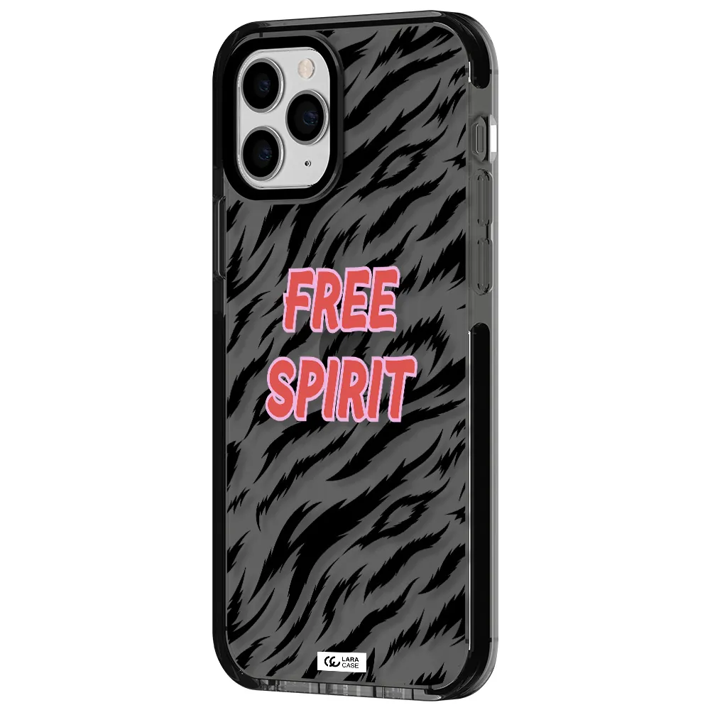 Free Spirit Apple iPhone 11 pro max impact Smoke Black Case