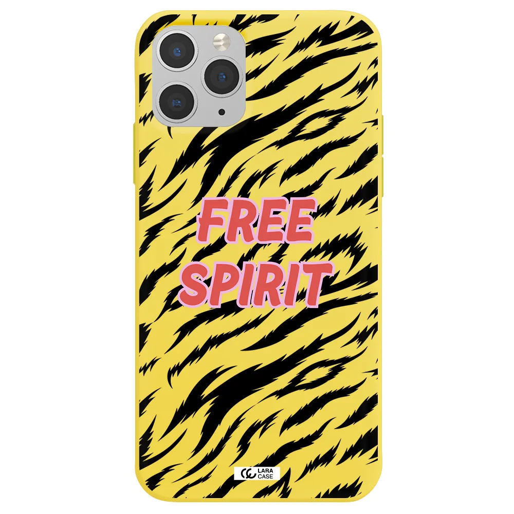 Free Spirit Apple iPhone 11 pro max Silicone canary yellow Case