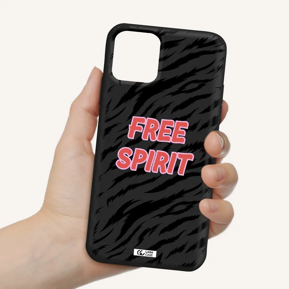 Free Spirit Apple iPhone 11 pro Silicone black Case