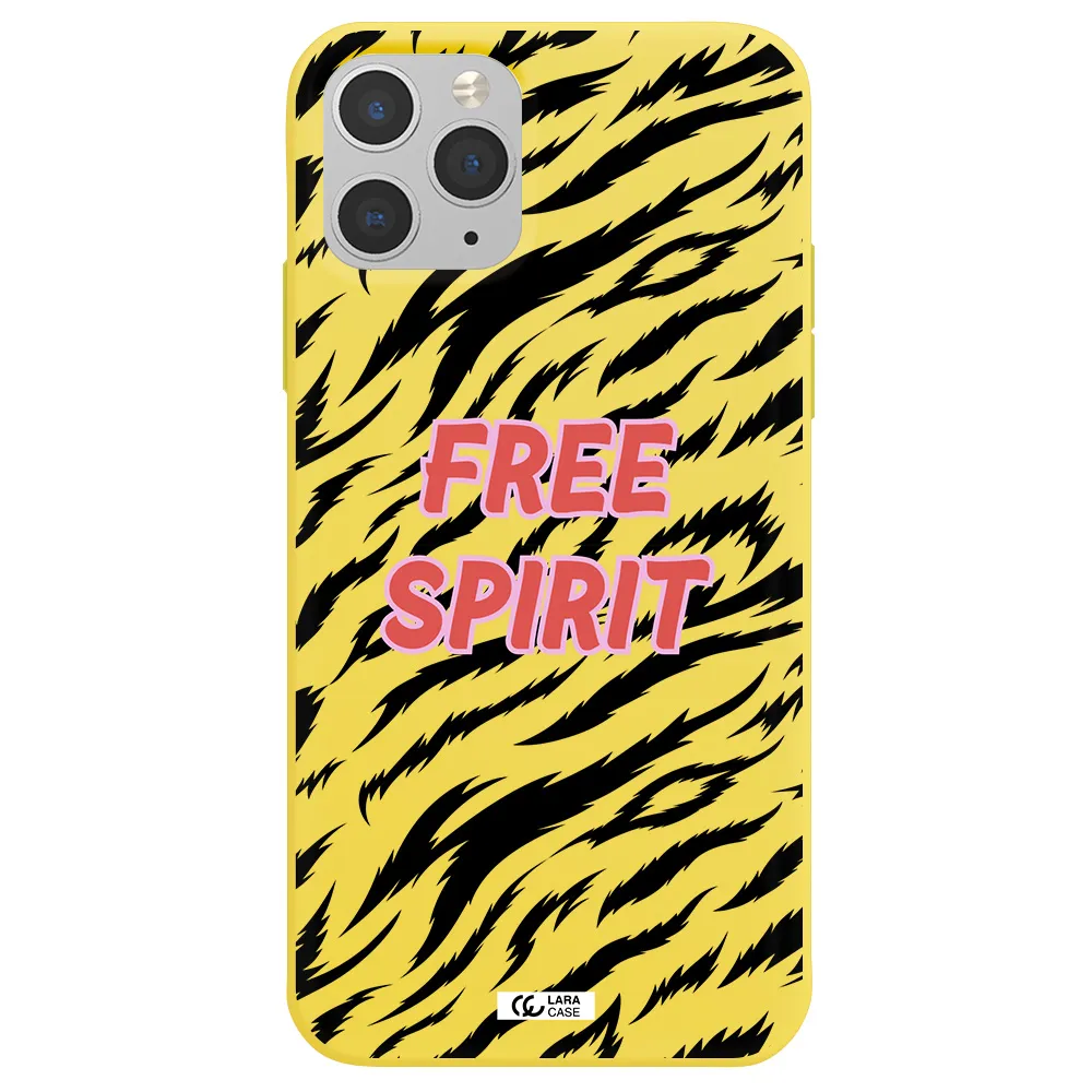 Free Spirit Apple iPhone 11 pro Silicone canary yellow Case