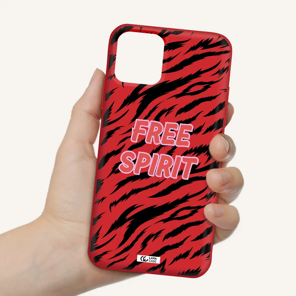 Free Spirit Apple iPhone 11 pro Silicone Imperial Red Case